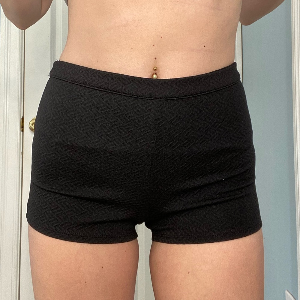 LA Hearts Zip Up Shorts